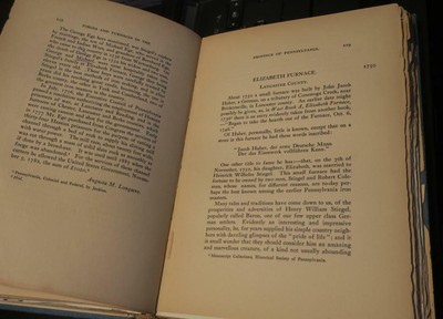 1914 Forges and Furnaces in Province of Pennsylvania Book Photos,iron history