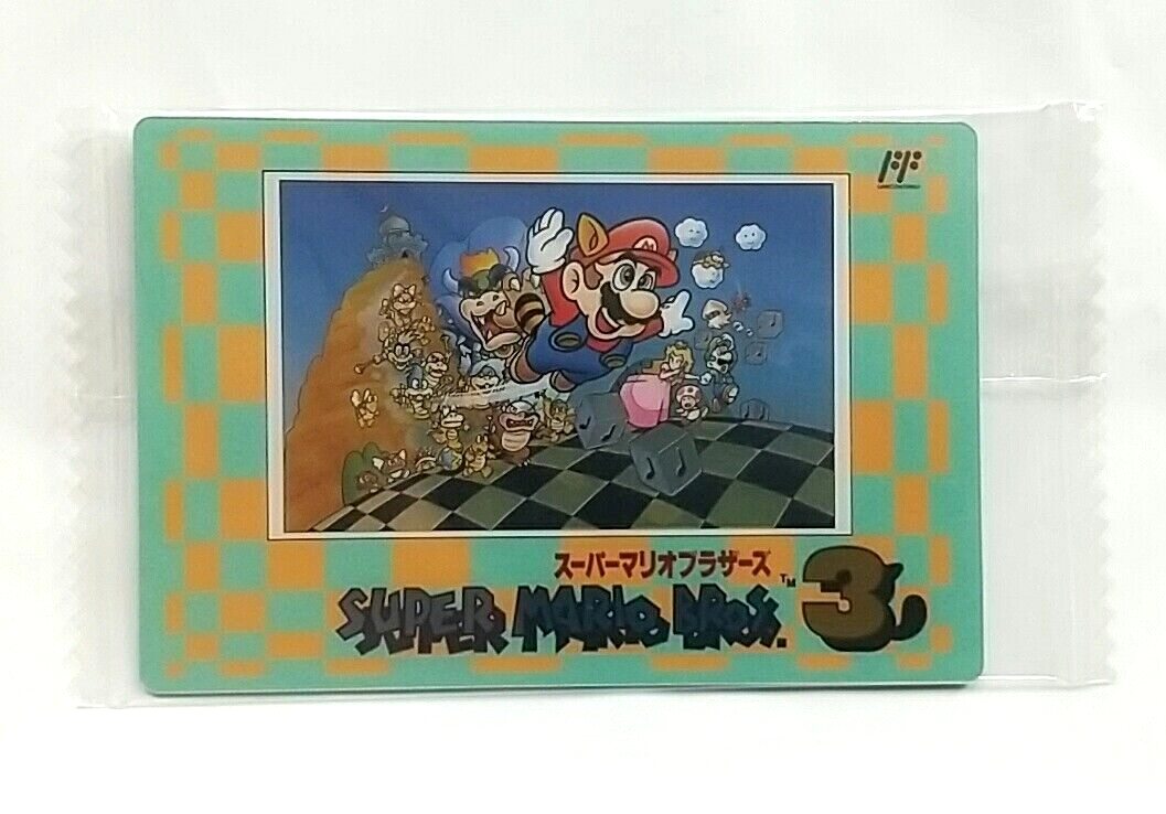 Game Item) Wafer History Card, Brand New, Super Mario Bros 3