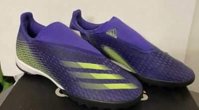 adidas Men X Ghosted.3 Laceless Soccer Turf Cleats Energy Ink Sz 7 NEW