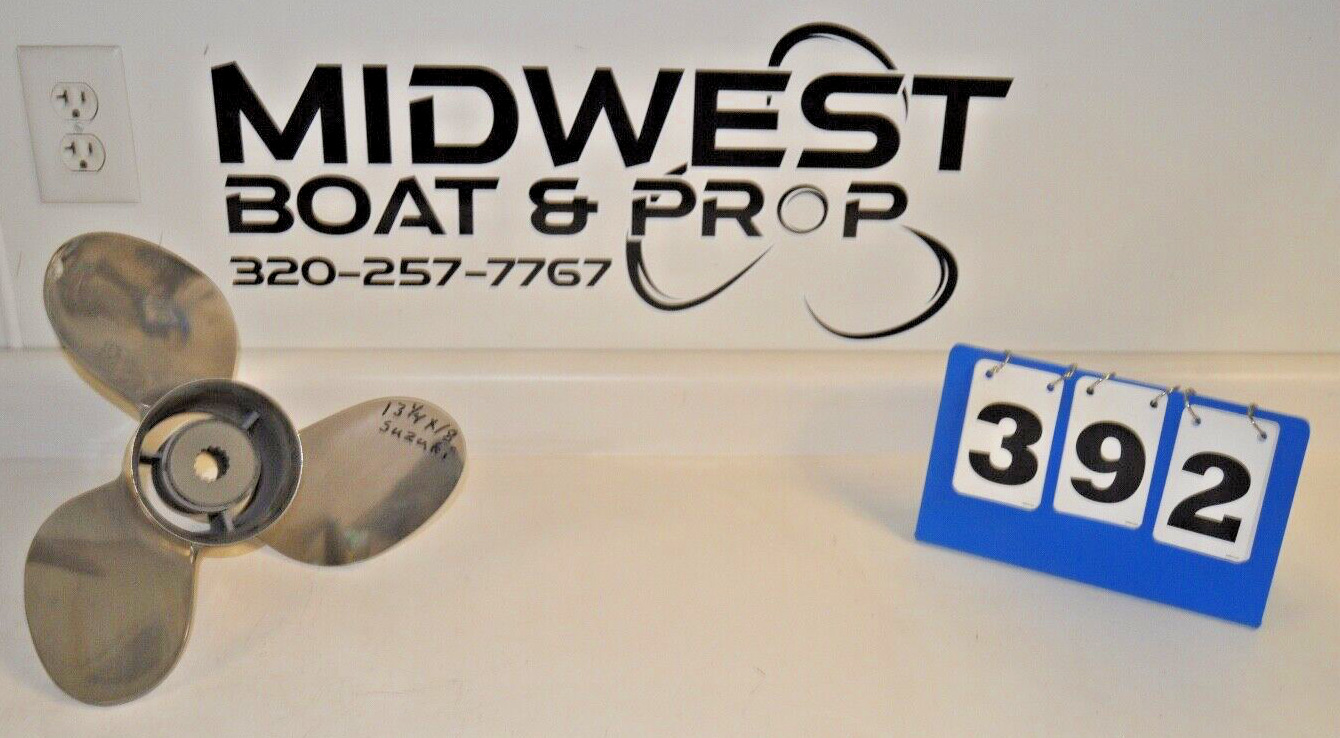 Suzuki 13.25 x 18 Stainless Steel Propeller 3 Blade RH Drive