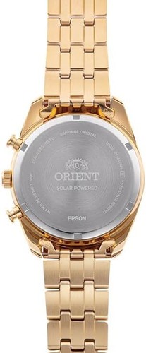Pre-owned Orient Rn-tx0301g Contemporary Solar Powered Chronograph Japan Import