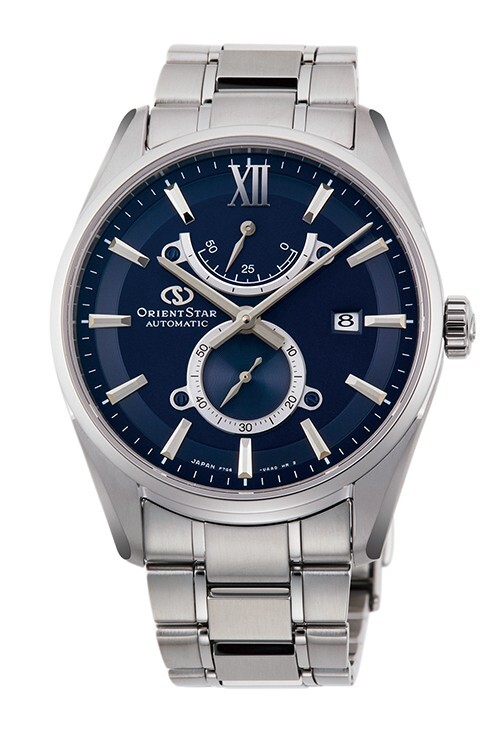 Pre-owned Orient Star Automatic Blue Dial Pri Sapphire Small Seconds Hk0002l Made In Japan