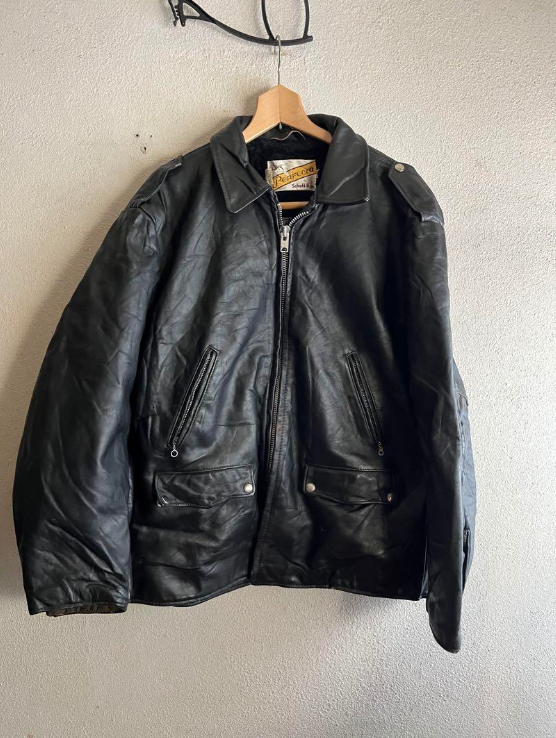 ジャケット・アウター 90s vintage single riders leather jacket 90S Vintage Leather Single Rider Jacket L With Liner Black