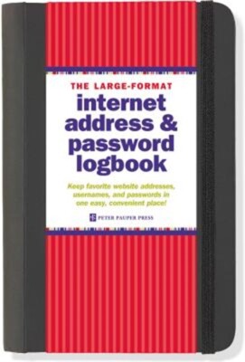 The Large-Format Internet Address & Password Logbook (Address Book)