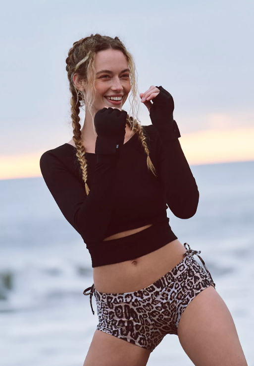 フリーピープル Free People Cut It Out Smls Long Sleeve レディース シャツ トップス Black NEW Free People Movement Cut It Out Long Sleeve Top in Black