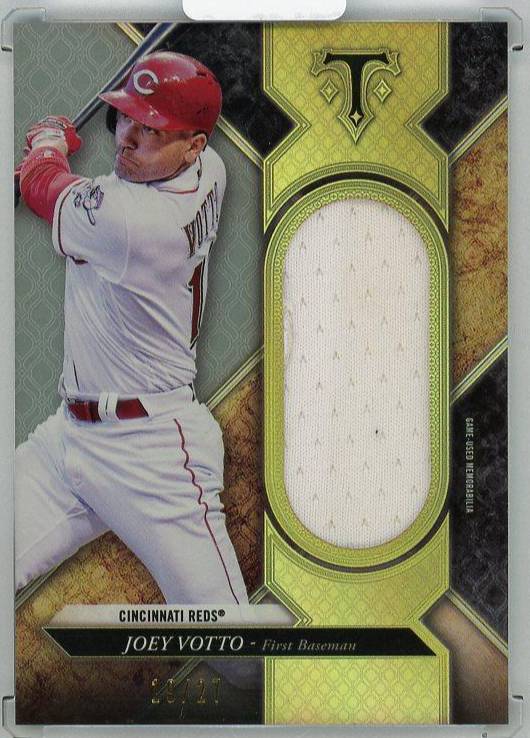 2017 Joey Votto 19/27 TOPPS Triple Threads Game Used