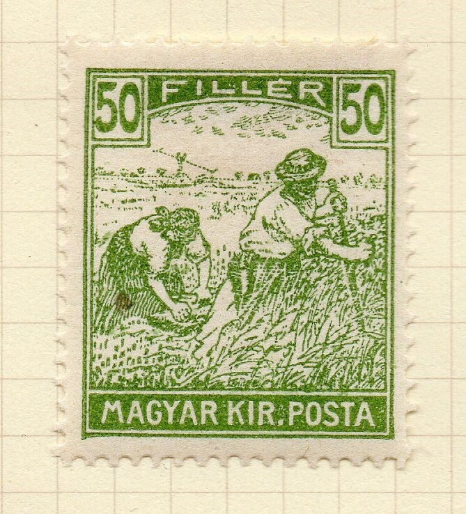 Hungary 192024 Magyar Kir Posta Early Issue Fine Mint Hinged 50f. NW