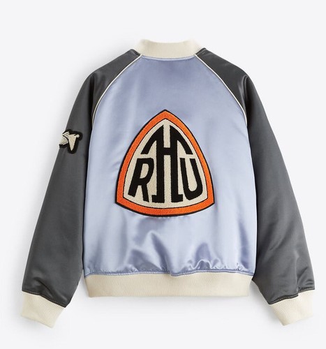 zara limited edition リミテッドエディション ZARA X RHUIGI SATIN EFFECT BOMBER JACKET Limited Edition