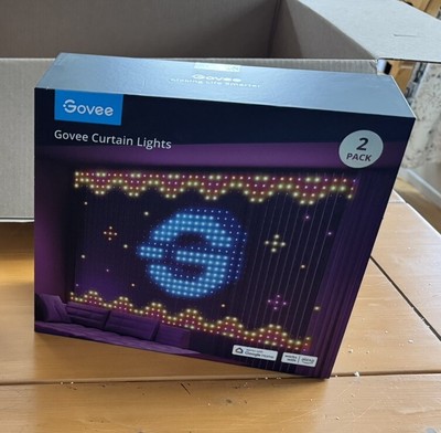 Govee Curtain Lights 2 Pack Smart LED Color Changing Wall Lights Indoor Outdoor