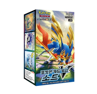(30 BOXES SET) Pokemon Card Game Sword V Booster Box 30Pack / Korean