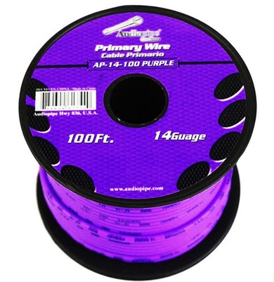 Audiopipe AP14100PL 14 gauge 100ft Purple primary wire