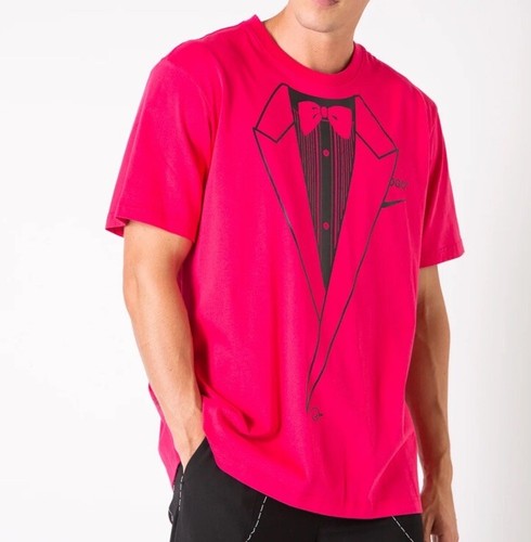 OFF-WHITE x Nike NRG A6 'Pink Rush Tuxedo' T-Shirt Men's Sz