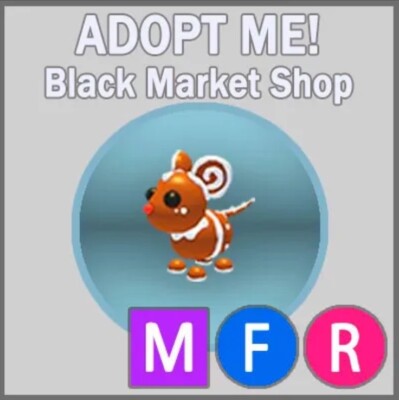 Adopt A Pet from Me - Mega Fly Ride Gingerbread Mouse MFR-*SAME DAY DELIVERY*