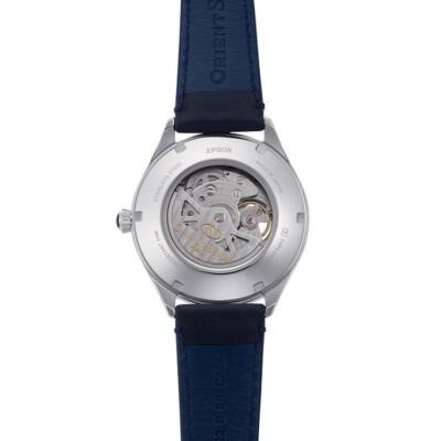 Pre-owned Orient Star Rk-at0203l Blue Dial Automatic Mechanical Skeleton Watch Men Japan
