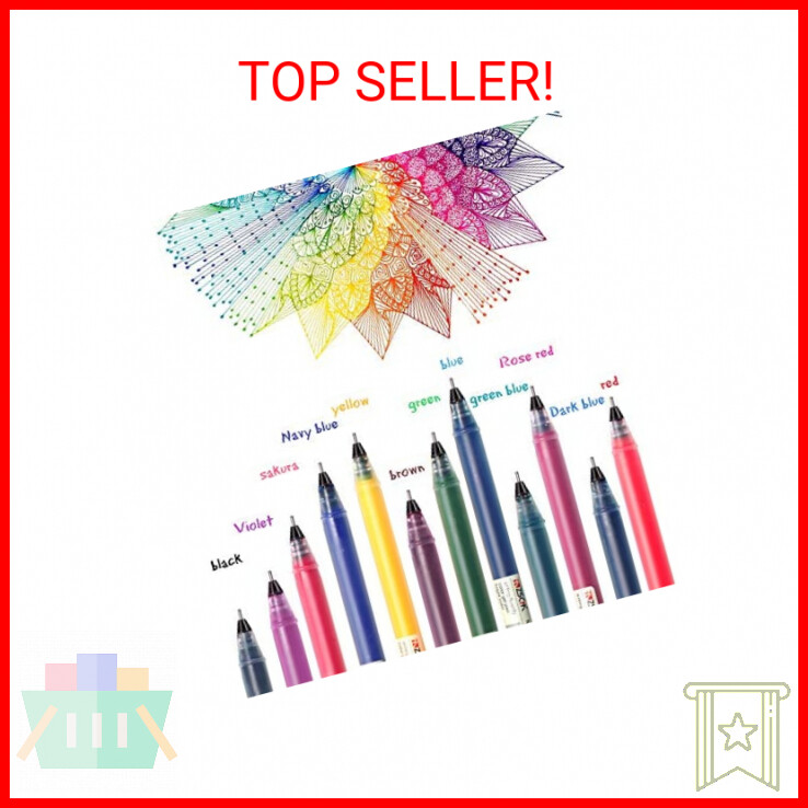 Coloring Gel Pens Journal Planner Pens, ZSCM Colored Fine Point Markers Fineline