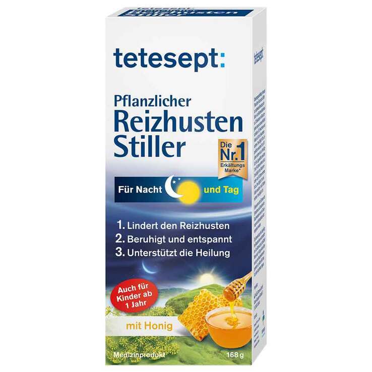 Tetesept Pflanzlicher Reizhusten Stiller FlÃ¼.Z.E. Â· 168 G Â· Pzn 14145630