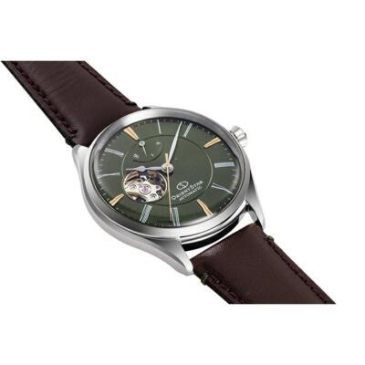 Pre-owned Orient Star Rk-at0202e Japan Green Dial Mechanical Automatic Skeleton Men Watch
