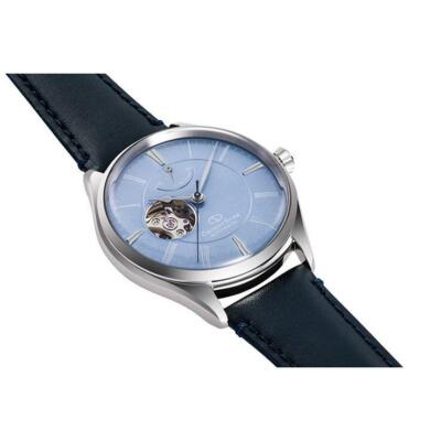 Pre-owned Orient Star Rk-at0203l Blue Dial Automatic Mechanical Skeleton Watch Men Japan