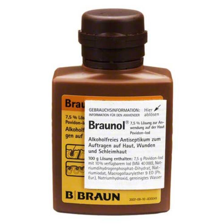 Braunol Schleimhautantiseptikum Â· 100 Ml Â· Pzn 01588679