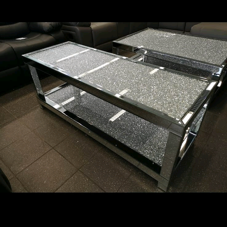 Brand new in box crushed glass glitter mirror coffee table | in Whiteinch, Glasgow | Gumtree