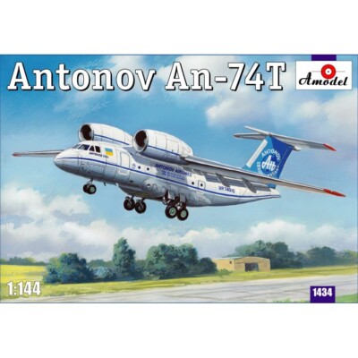Plastic model airplane kit Scale 1:144 Antonov An-74T kits model Amodel 1434 