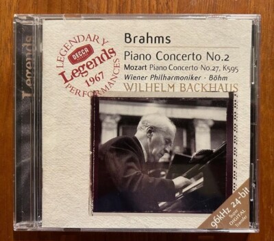 Brahms & Mozart Piano Concertos   Wilhelm Backhaus, Karl Bohm   Decca Legends CD