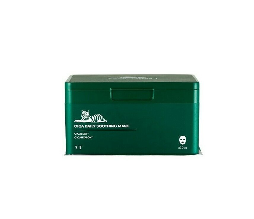 VT CICA×HYALON シリーズ VT CICA X HYALON CICA DAILY SOOTHING MASK 350g x 30ea 브이티