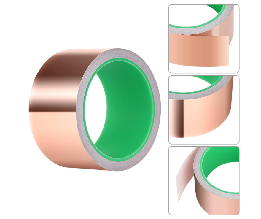 Copper Foil Tape with Conductive Adhesive for Guitar & EMI Shielding (2 x 33)