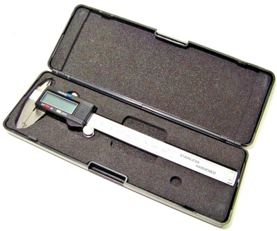 6'' Electronic Digital Vernier Caliper Gauge LCD Screen MM/SAE Micrometer Steel