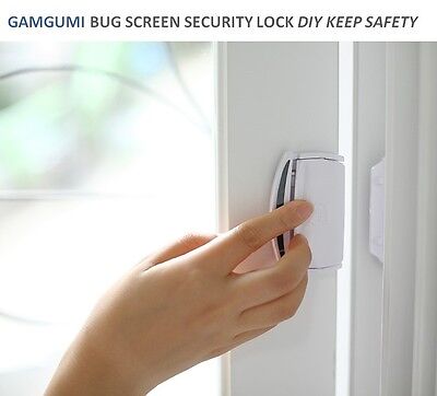 GAMGUMI Window Bug Screen Security Lock DIY Kits Keep Safety From Accident Thief