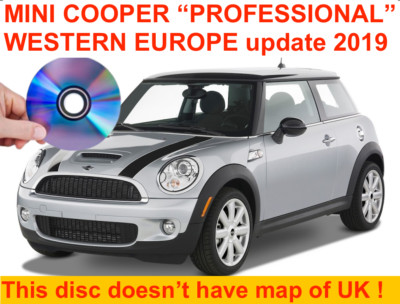 MINI COOPER ''PROFESSIONAL'' West Europe SATELLITE NAVIGATION MAP DVD update 2019