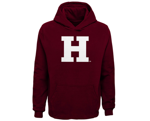 Outerstuff NCAA Kids (4-7) Замшевая толстовка с капюшоном Harvard малинового цвета