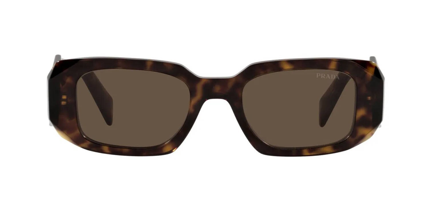 Pre-owned Prada Pr 17ws Dark Havana/brown (2au-8c1) Sunglasses