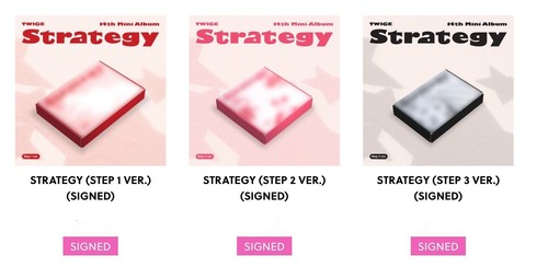 【直筆サイン入り】 TWICE STRATEGY STEP 2 ver アルバム STRATEGY (Step 2 ver.) (Signed) - Republic Records Official