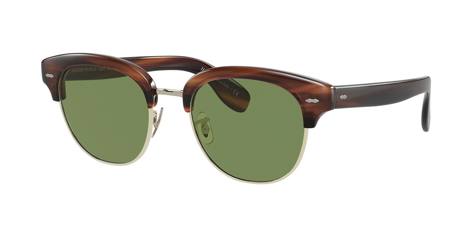 Pre-owned Oliver Peoples Cary Grant 2 Sun Ov 5436s Grant Tortoise/g-15 (1679p1) Sunglasses In Green