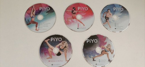 PIYO Deluxe Kit 5 DVDs Workout With Guides Free Shipping