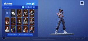 Compte fortnite avec skin squelette