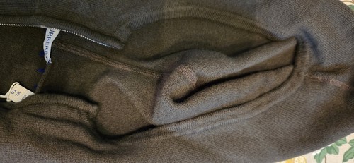 Pre-owned Burberry $1800 Mens  Brown Wool Zip Hoodie Size Xl Authentic