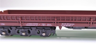 TT 1 120 Schirmer Niederbordwagen 6achsig Samms braun DR Ep. IV 20262