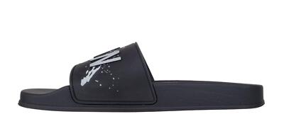 Pre-owned Dsquared2 Men's Sandal Slides Slippers Icon Ffm0023 17205573 2124 Black