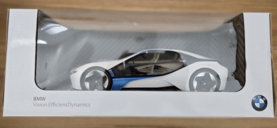 BMW I8 Vision w Lights White Vehicle RC Car 1:14 8043339071