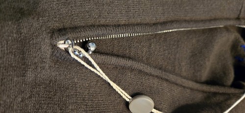 Pre-owned Burberry $1800 Mens  Brown Wool Zip Hoodie Size Xl Authentic