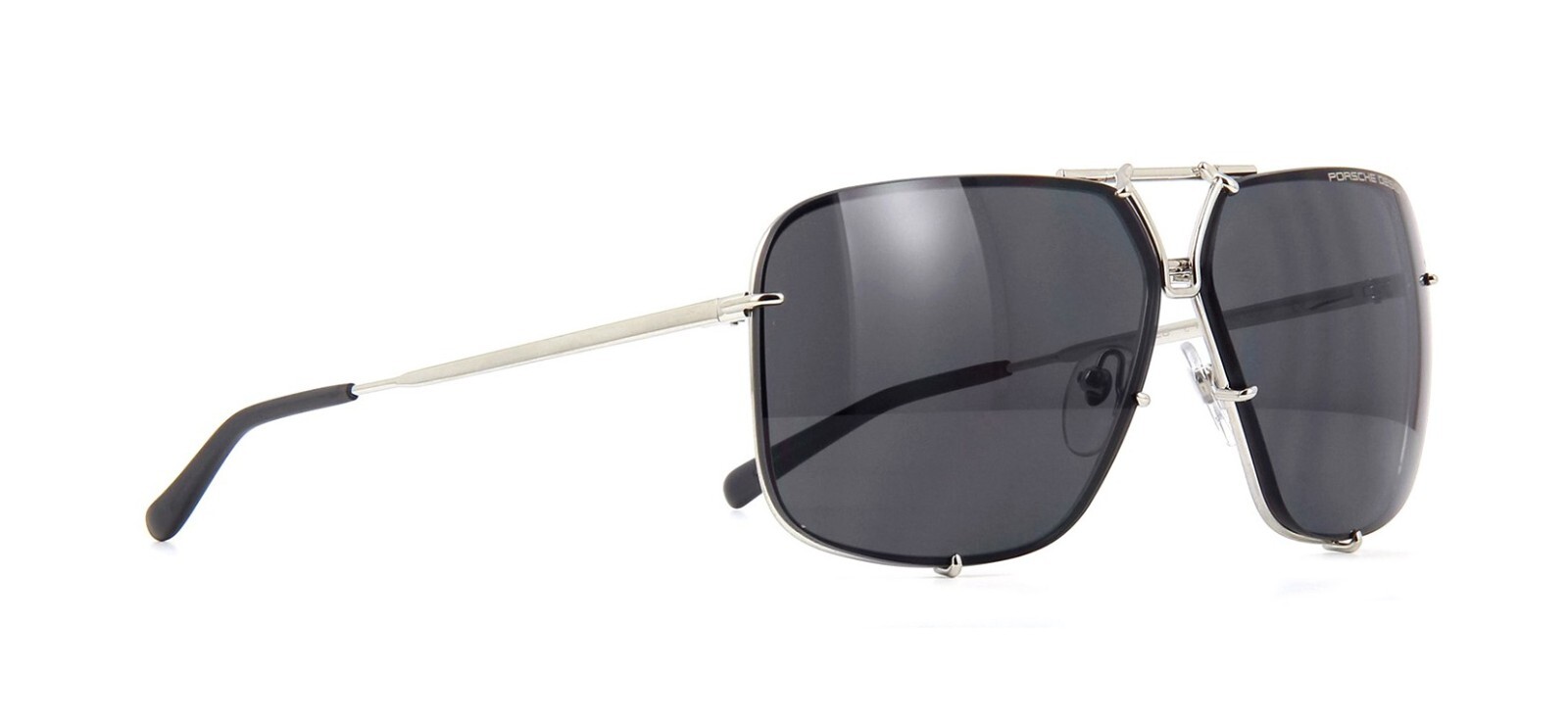 Pre-owned Porsche Design P'8928 Palladium/light Blue Flash Mirror + Grey (c) Sunglasses