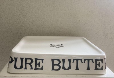 値下げ　イギリス　ビンテージ　PURE BUTTER 陶器製　デッドストック British Vintage Pure Butter Ceramic Deadstock | eBay