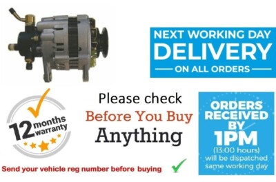 Alternator for  CAMPO FRONTERA MONTEREY 2.5 2.8 3.1 TD (1990-2002) -New