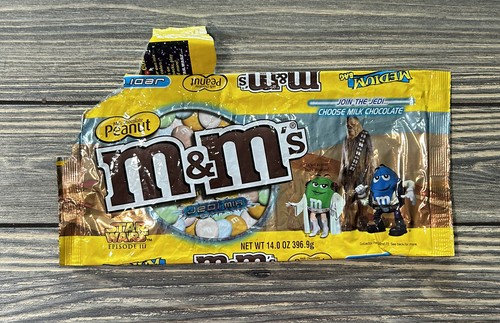 Vintage Star Wars M&Ms Milk Chocolate Peanut Jedi Mix Bag