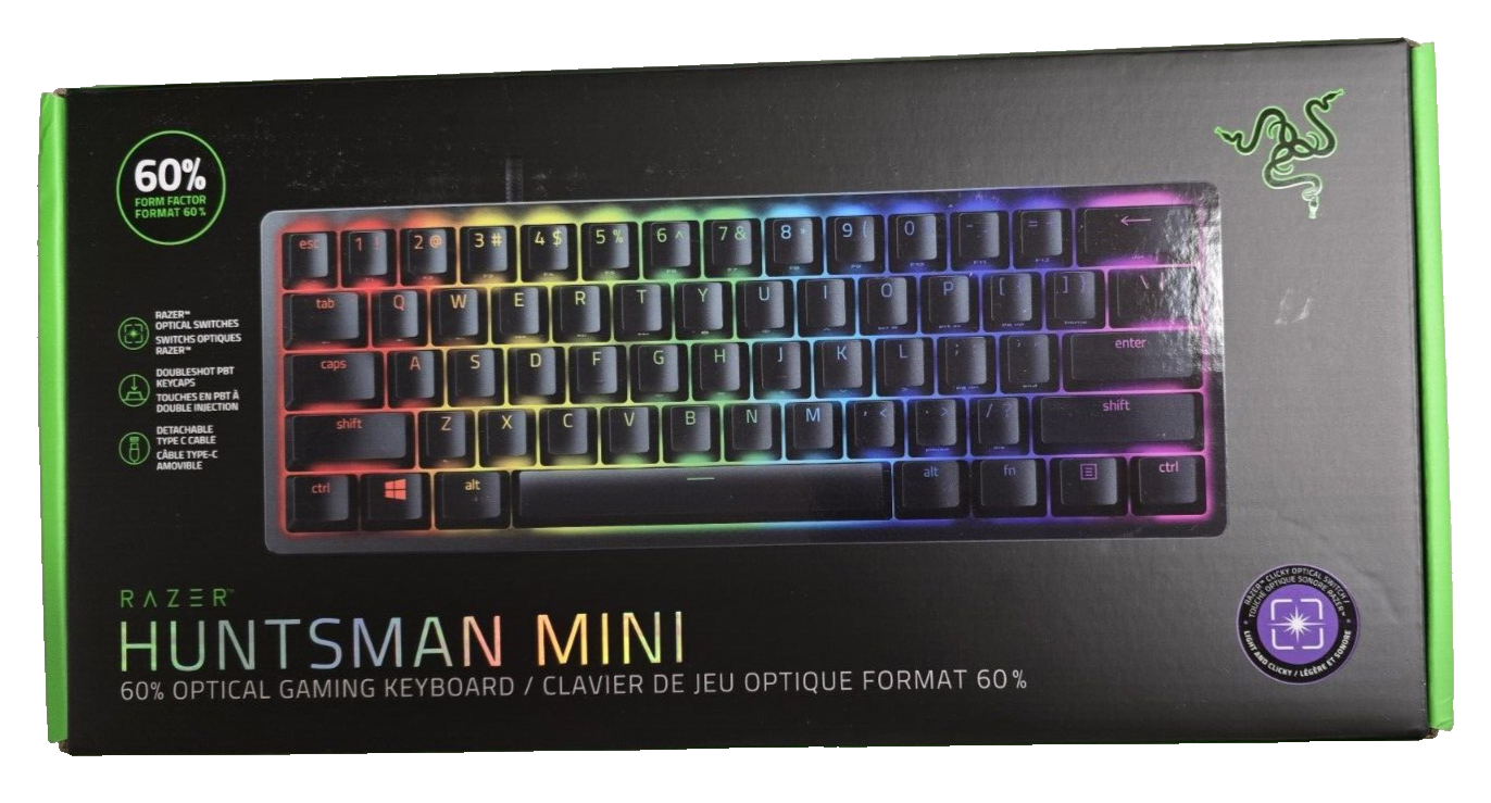 Razer - [新品未開封] Razer Huntsman Mini Analog RAZER HUNTSMAN MINI ANALOG - 60% ANALOG OPTICAL GAMING