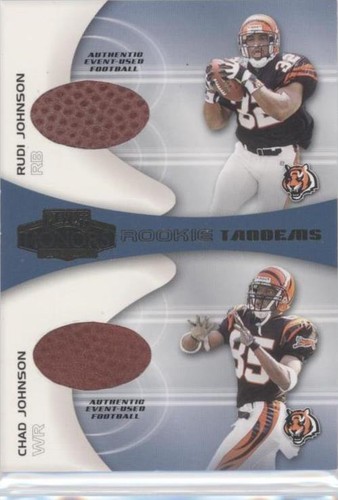 2001 Playoff Honors Chad Johnson Rudi Johnson #RT-6