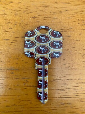 ILCO SAN FRANCISCO 49ers NFL LOGO KWIKSET SC1 HOUSE KEY BLANKS