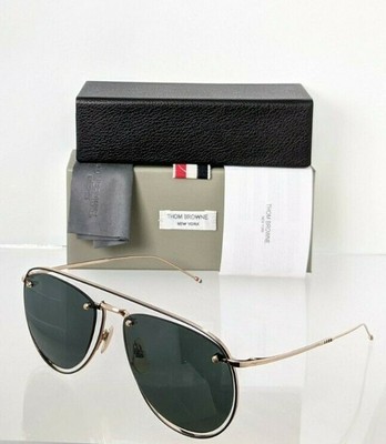 Pre-owned Dita Brand Authentic Thom Browne Sunglasses Tb 113-59-02 Gld-blk Tbs113 Frame In Green